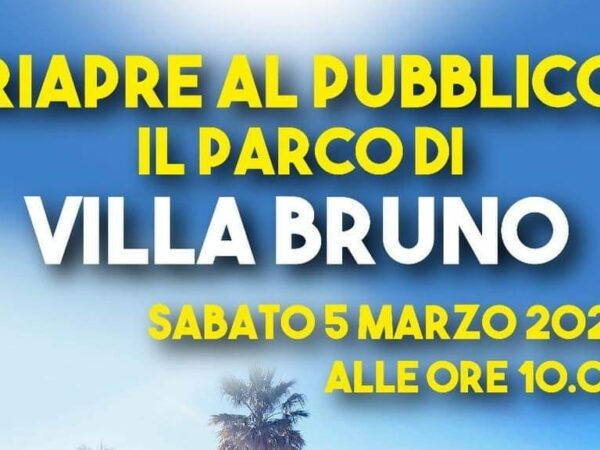 Villa Bruno riapre al pubblico. Tanti gli eventi in programma.